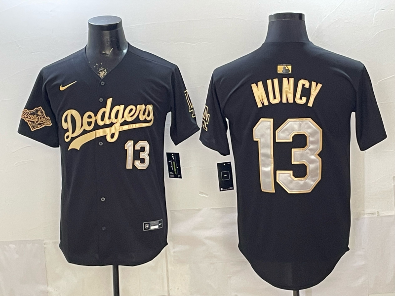 Men Los Angeles Dodgers #13 Muncy black Game 2026 Nike MLB Jersey 40140046->->MLB Jersey